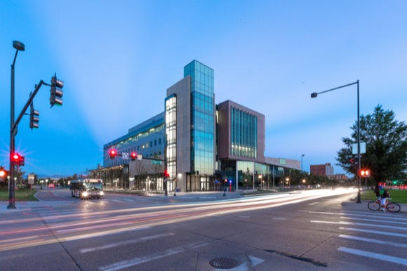 The $60 million building is CU Denver's first dedicated building on the Auraria campus.  