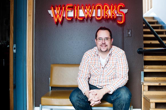 Tracy Weil, the owner of Weilworks Gallery, helped form the River North Art District in 2005.