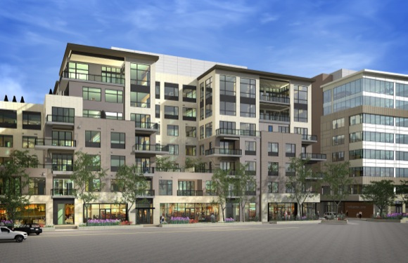 The mixed-use 250 Columbine is slated to open in mid-2015.