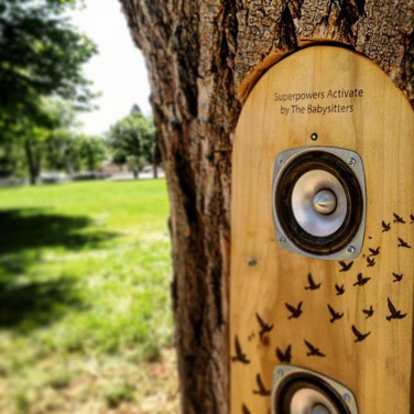 Sound totems have been installed in the trunks of trees in southwest Denver's Athmar Park; McDonough Park on the north side of the city; and Boyd Park in Park Hill. 