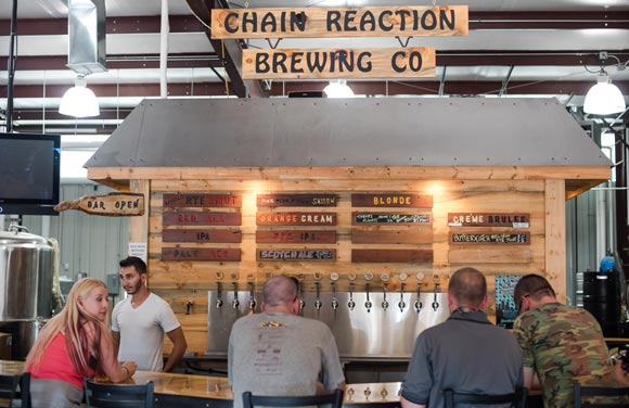 Chain Reaction Brewing in Athmar Park. 