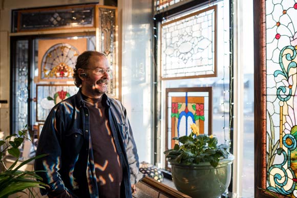Jim Watts has been in business with Commercial Art Glass for 21 years in Barnum. 