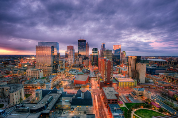 Downtown Minneapolis is home to about 40,000 residents.
