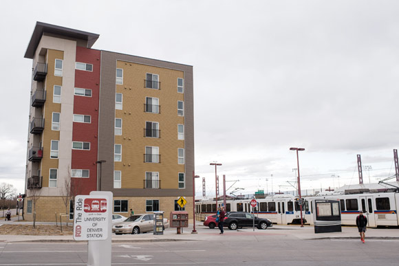 University Station is affordable housing built by Mile High Development and Koelbel and Company.
