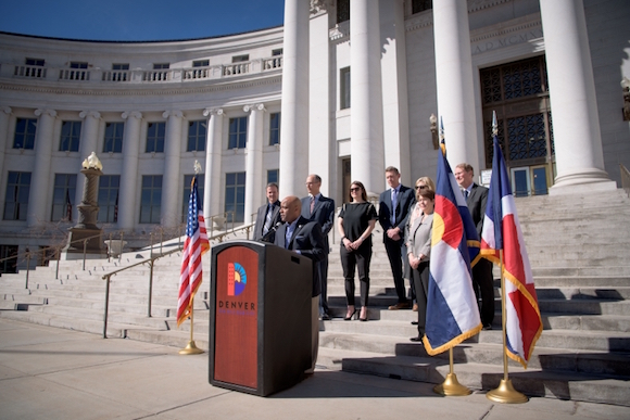 Mayor Hancock announces Denver as the 2017 Solar Decathlon host.