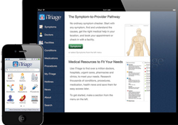 A screenshot of iTriage's mobile app.