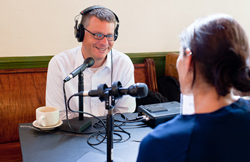 and smooth deep voice from his years at Colorado Public Radio. Drayer was the original     host of Colorado Matters, the station’s daily show featuring local issues and people.