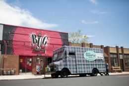 The Denver Fashion Truck sets up shop at The Bug Theatre in northwest Denver. 