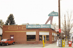 The original Chipotle on East Evans Avenue.